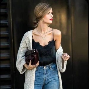 Blush Abercrombie Lace Trim Cami